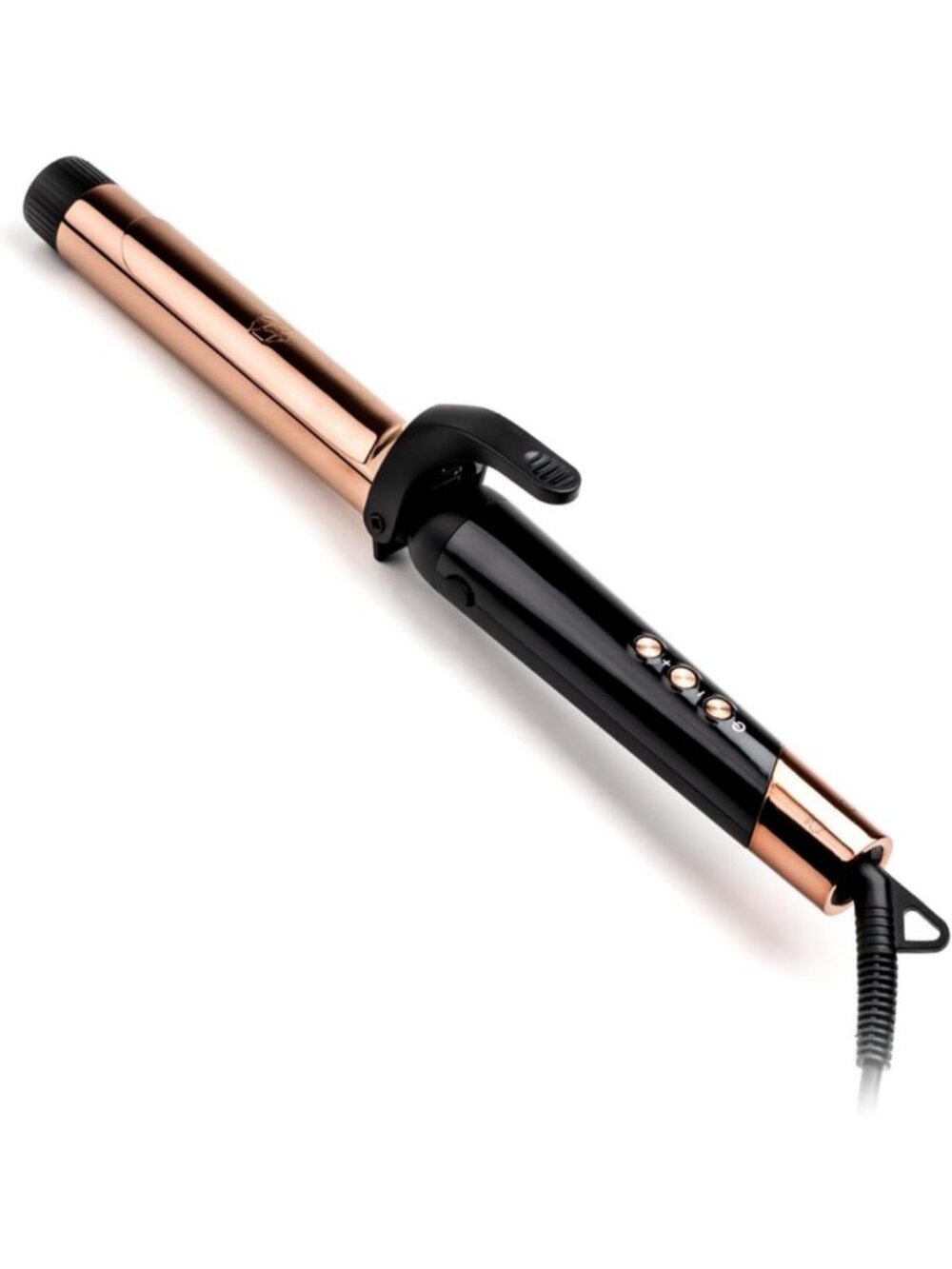 Extra-Long Titanium Barrel Curling Iron 1"-1.5", 12 Heat Settings, Dual Voltage